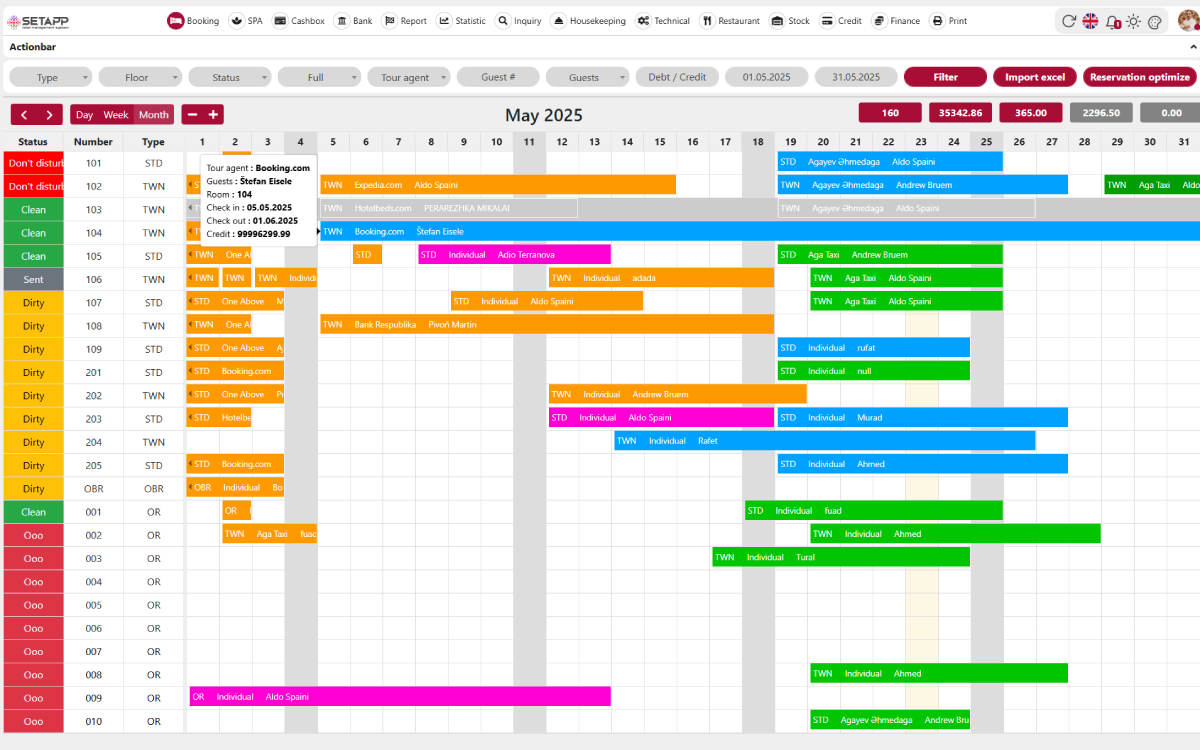 Rezervasiya İdarəetməsi